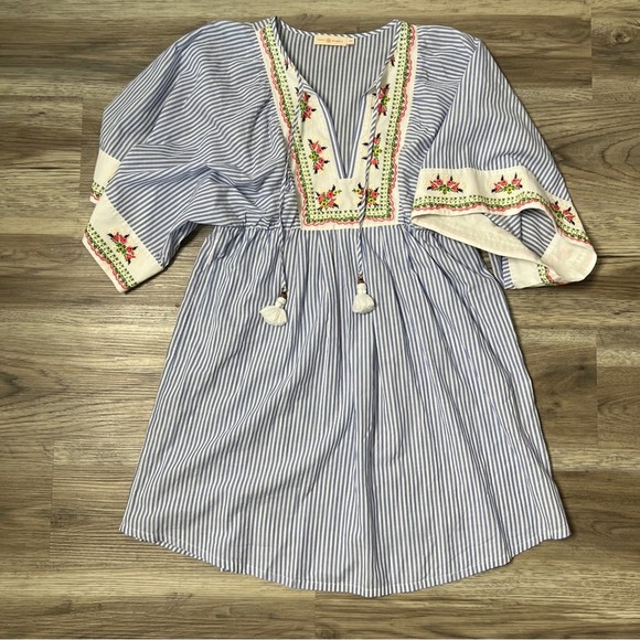 embroidered beach tunic tory burch